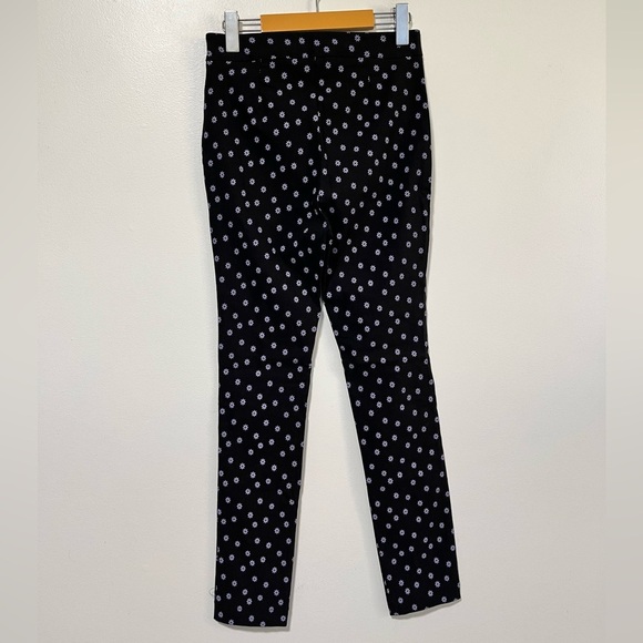 Zara Black Floral Skinny Pants - Size M - Picture 10 of 12